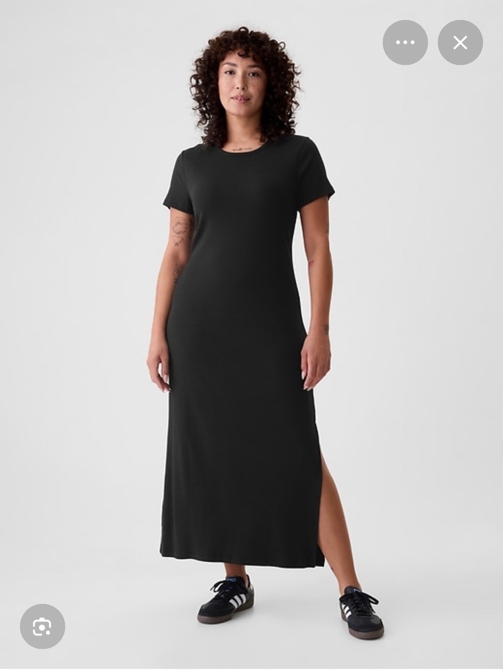 Gap modern rib t shirt maxi dress